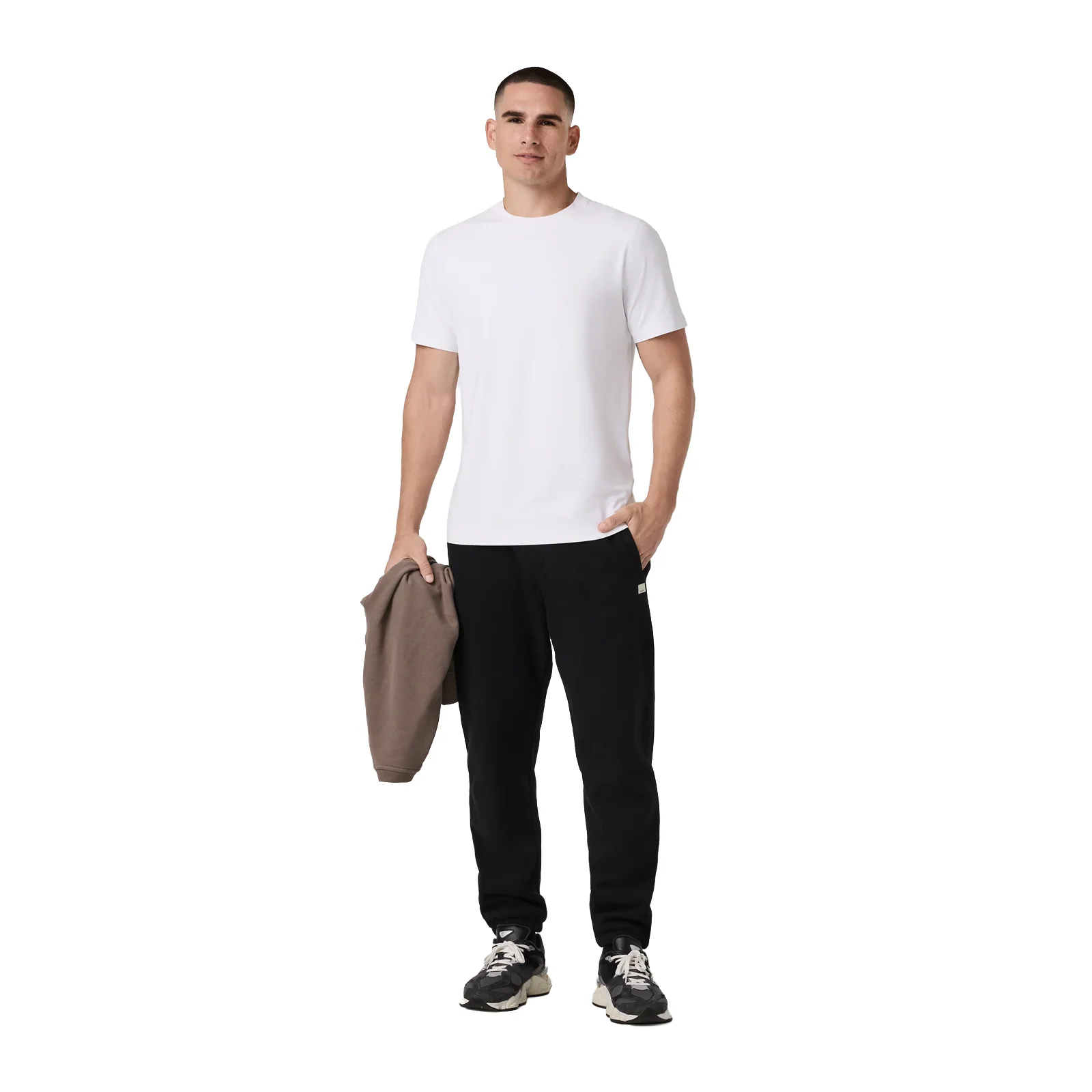 Vuori Ponto Performance Short Sleeve (Men) - White - Image 5