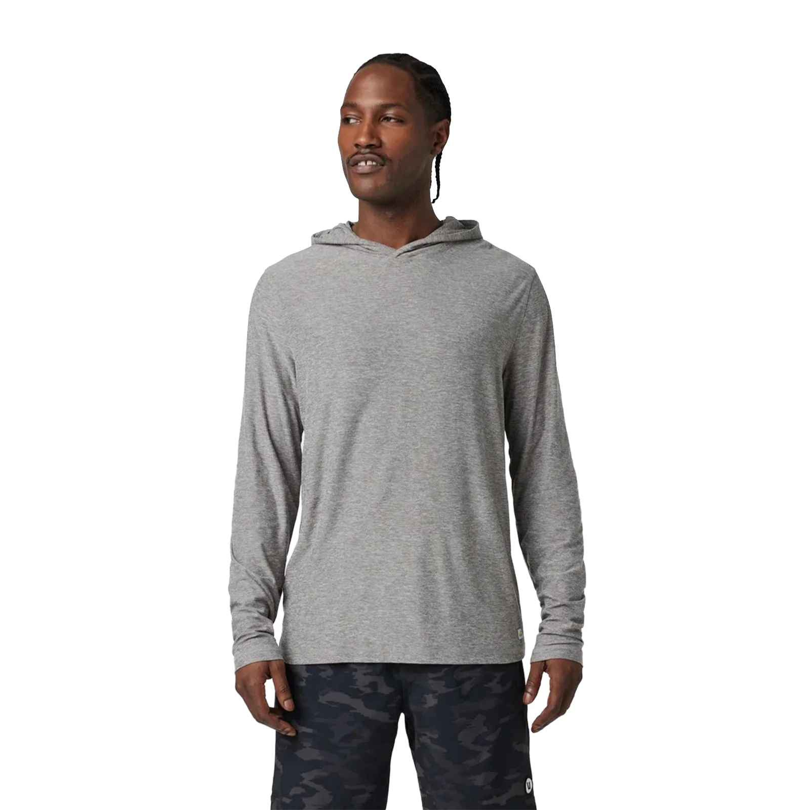 Vuori Strato Tech Hoodie (Men) - Heather Grey - Image 2