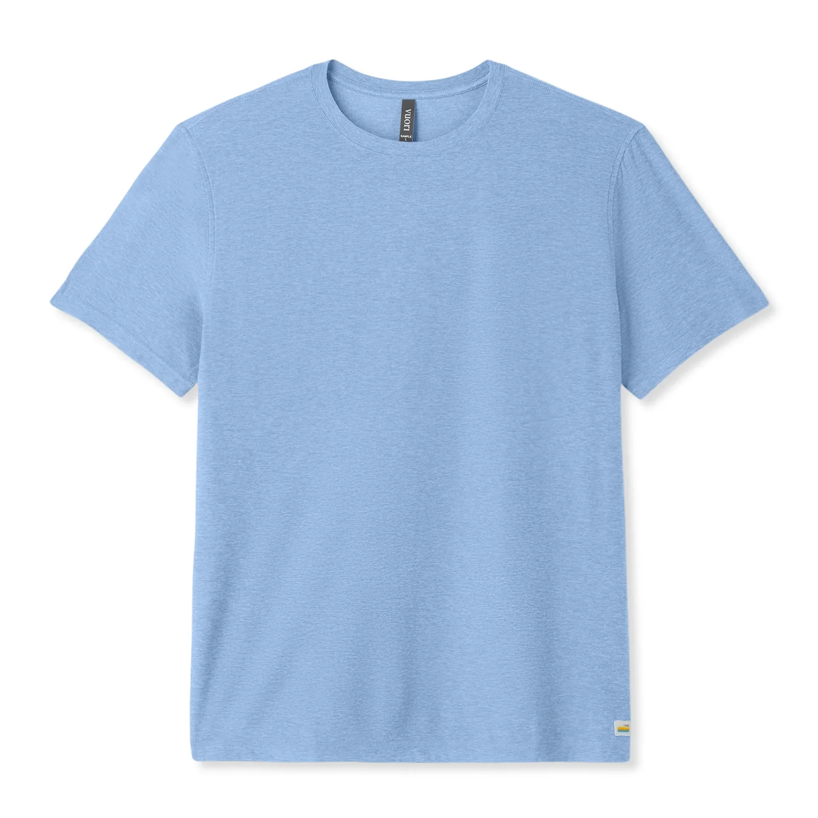 Vuori Strato Tech Tee (Men) - Isle Blue Heather