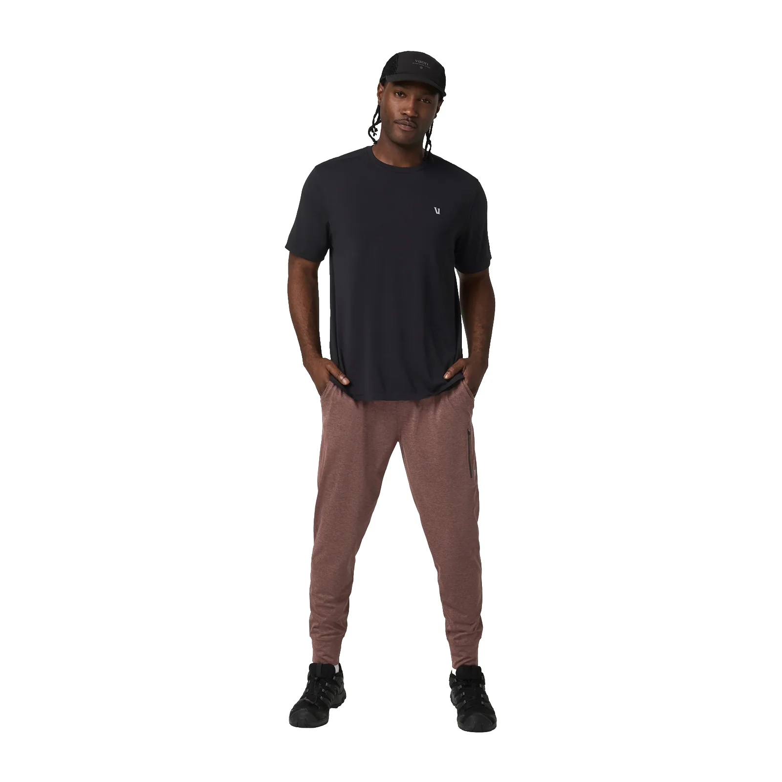 Vuori Sunday Performance 28" Jogger (Men) - Sable Heather - Image 4