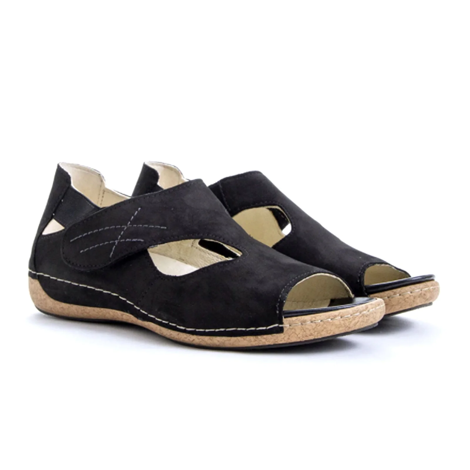 Waldlaufer Bailey 342004 Backstrap Sandal (Women) - Black - Image 3
