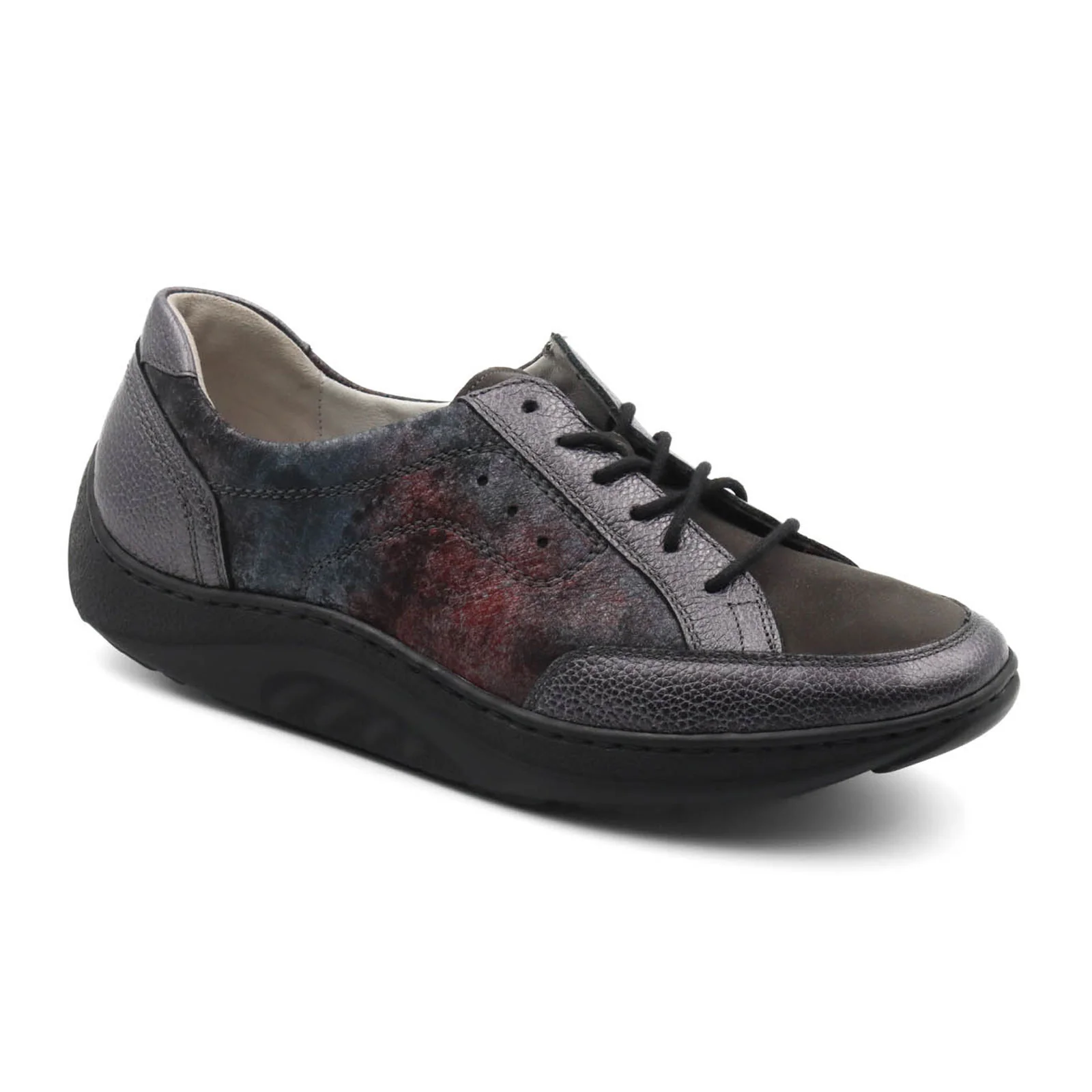 Waldlaufer Beatrice 502027 Lace Up (Women) - Dark Grey Combi - Image 3