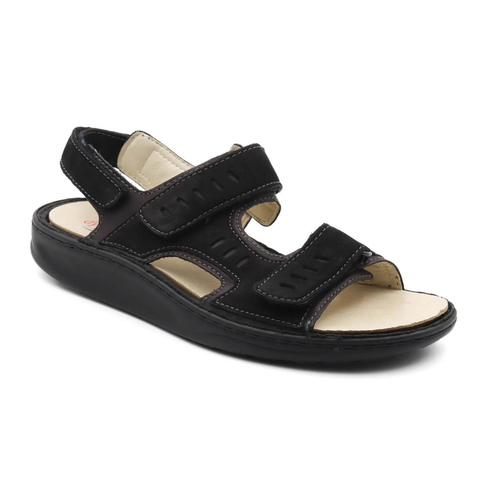 Waldlaufer Hanno 484001 Backstrap Sandal (Men) - Black - Image 3