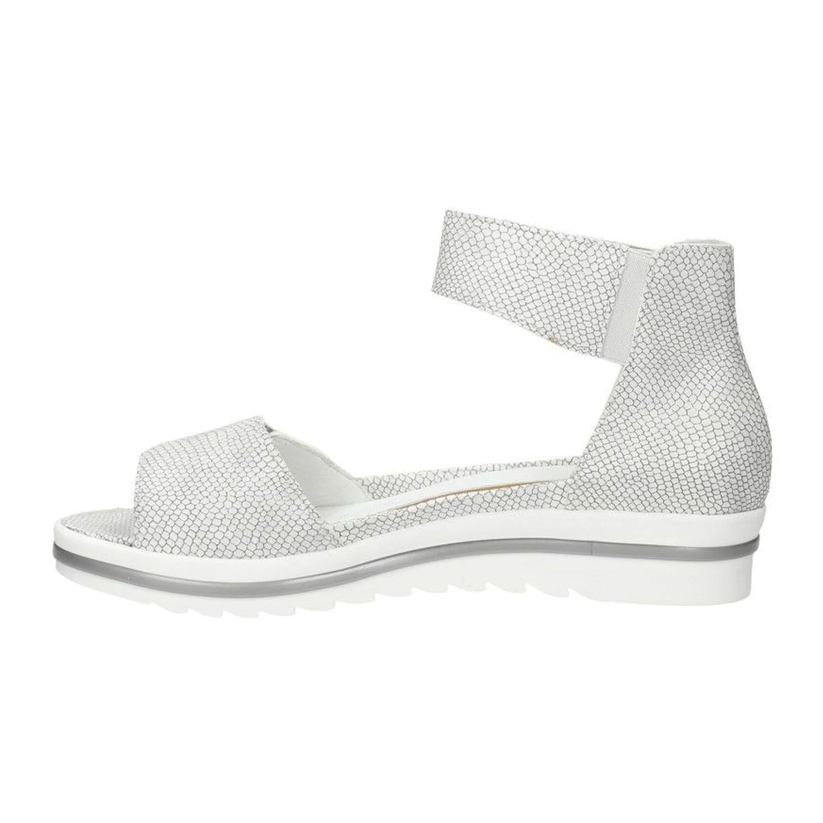 Waldlaufer Marigold 351005 Ankle Strap Sandal (Women) - Silver Snake - Image 2