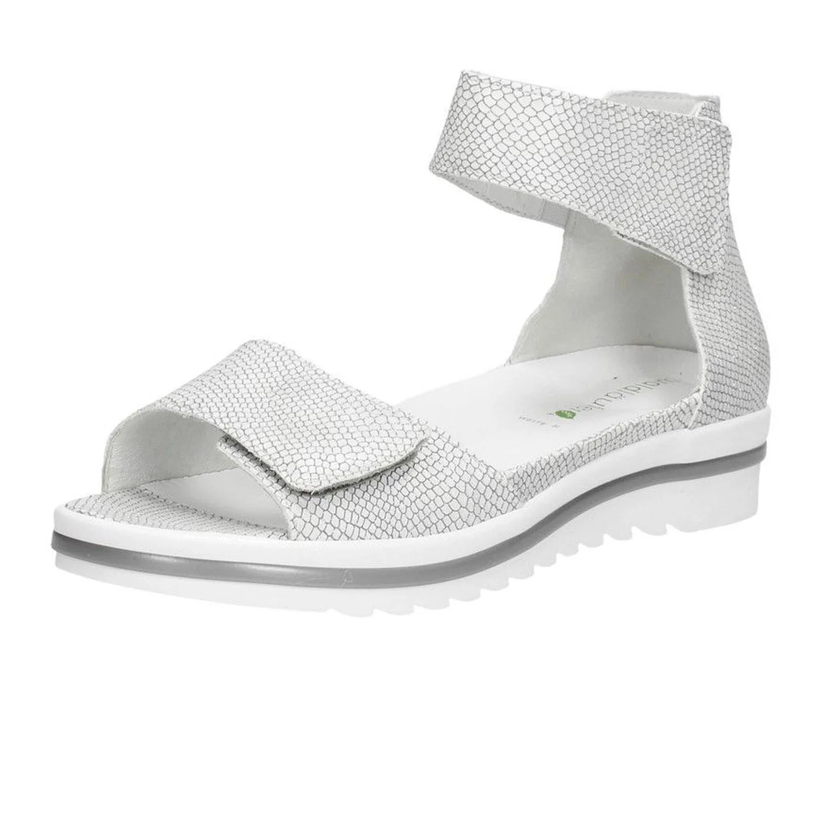 Waldlaufer Marigold 351005 Ankle Strap Sandal (Women) - Silver Snake - Image 3