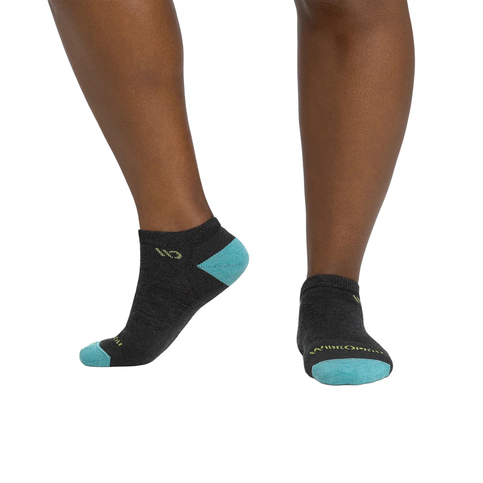 Wide Open Solid Cushioned No Show Sock (Women) - Charcoal - Image 3