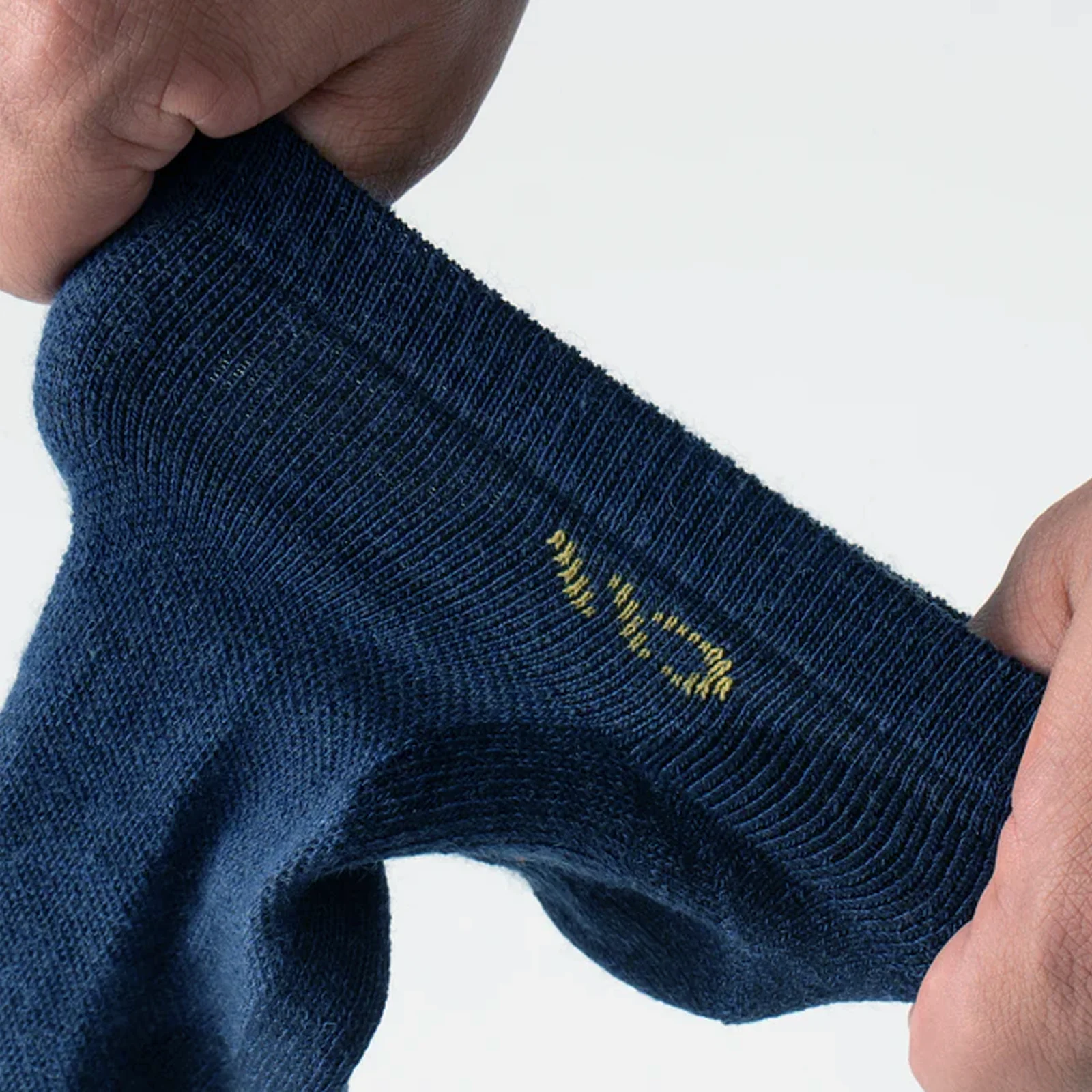 Wide Open Solid Cushioned No Show Sock (Women) - Denim - Image 5