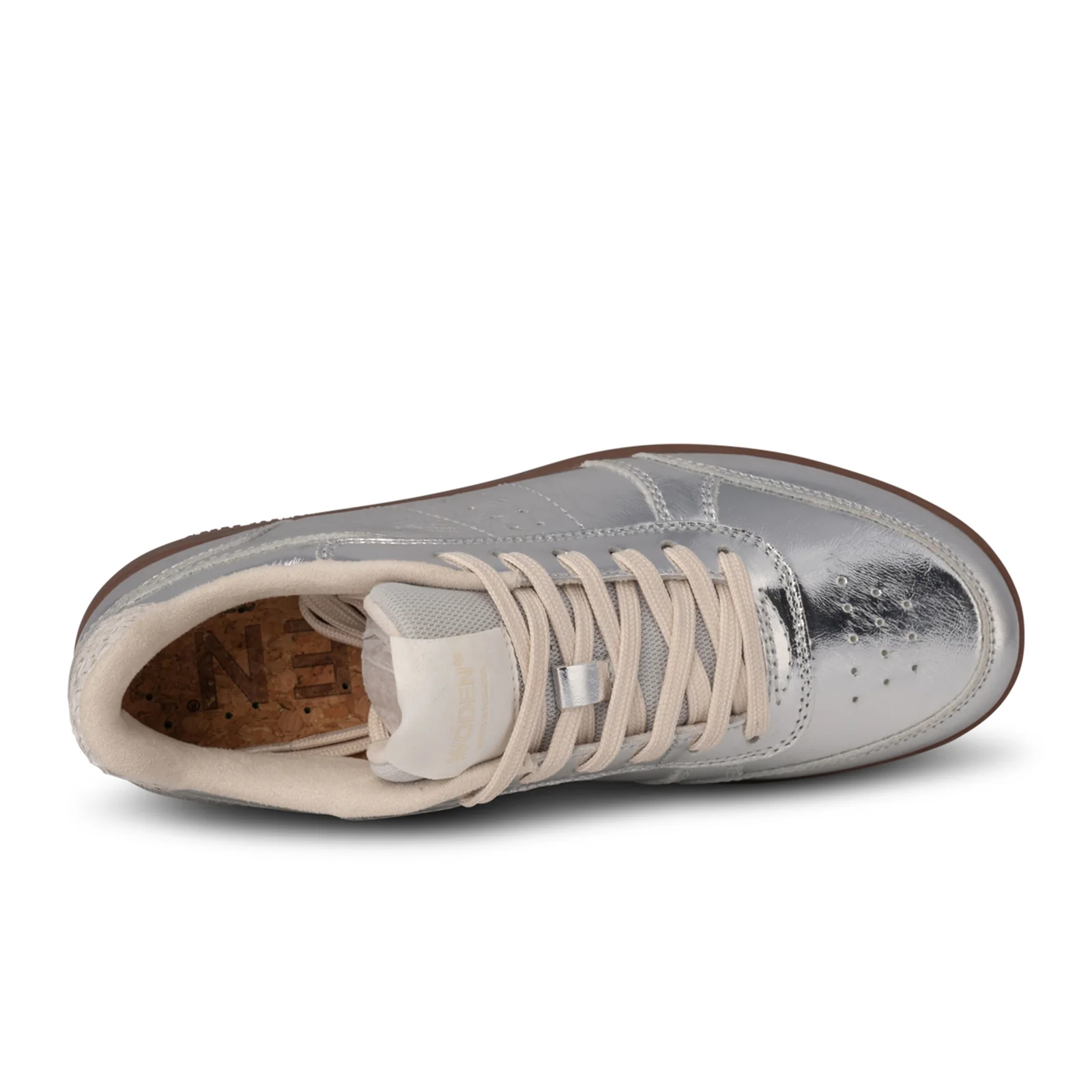 Woden Bjork Sneaker (Women) - Silver Leather - Image 4