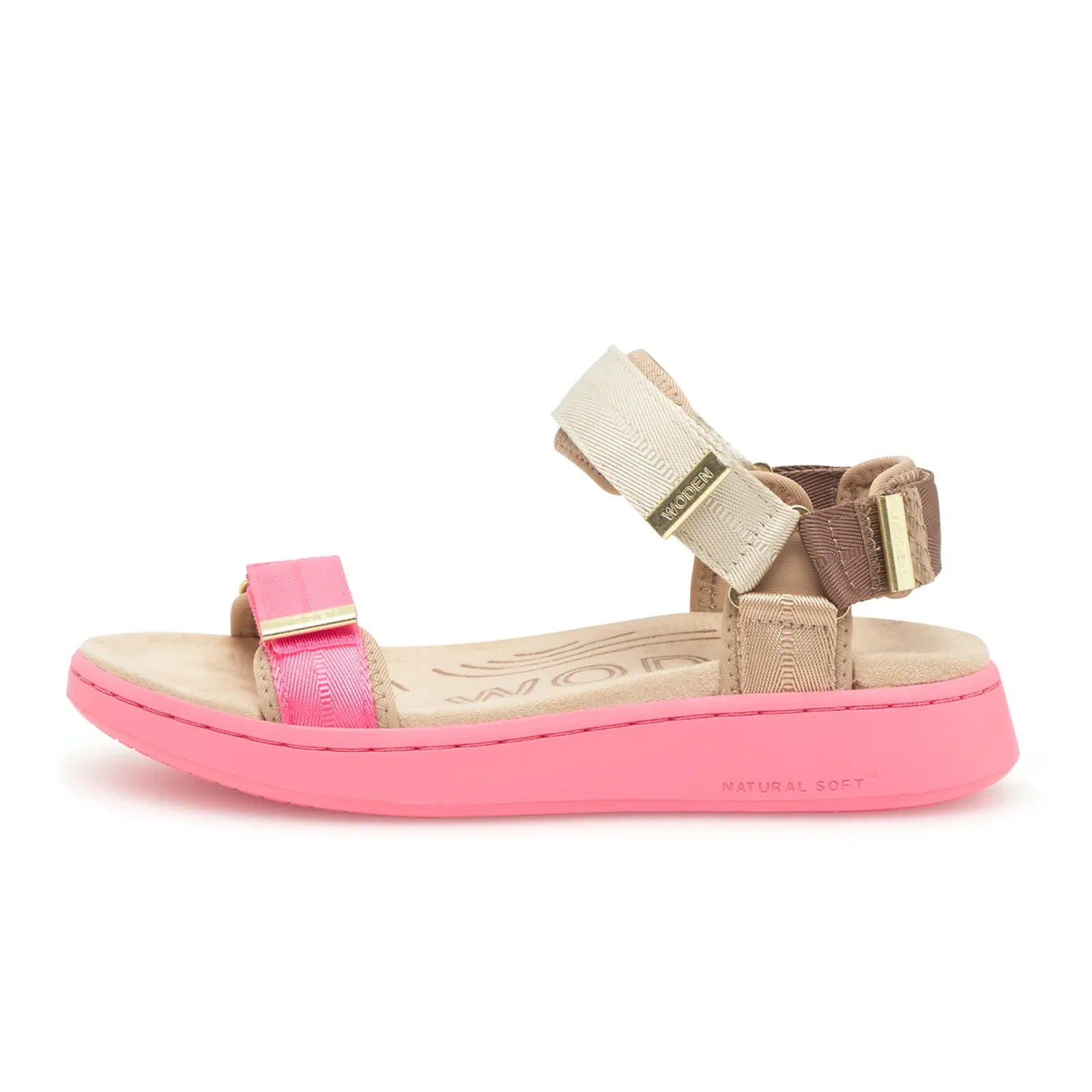 Woden Line Tricolor Active Sandal (Women) - Raspberry Multi - Image 2