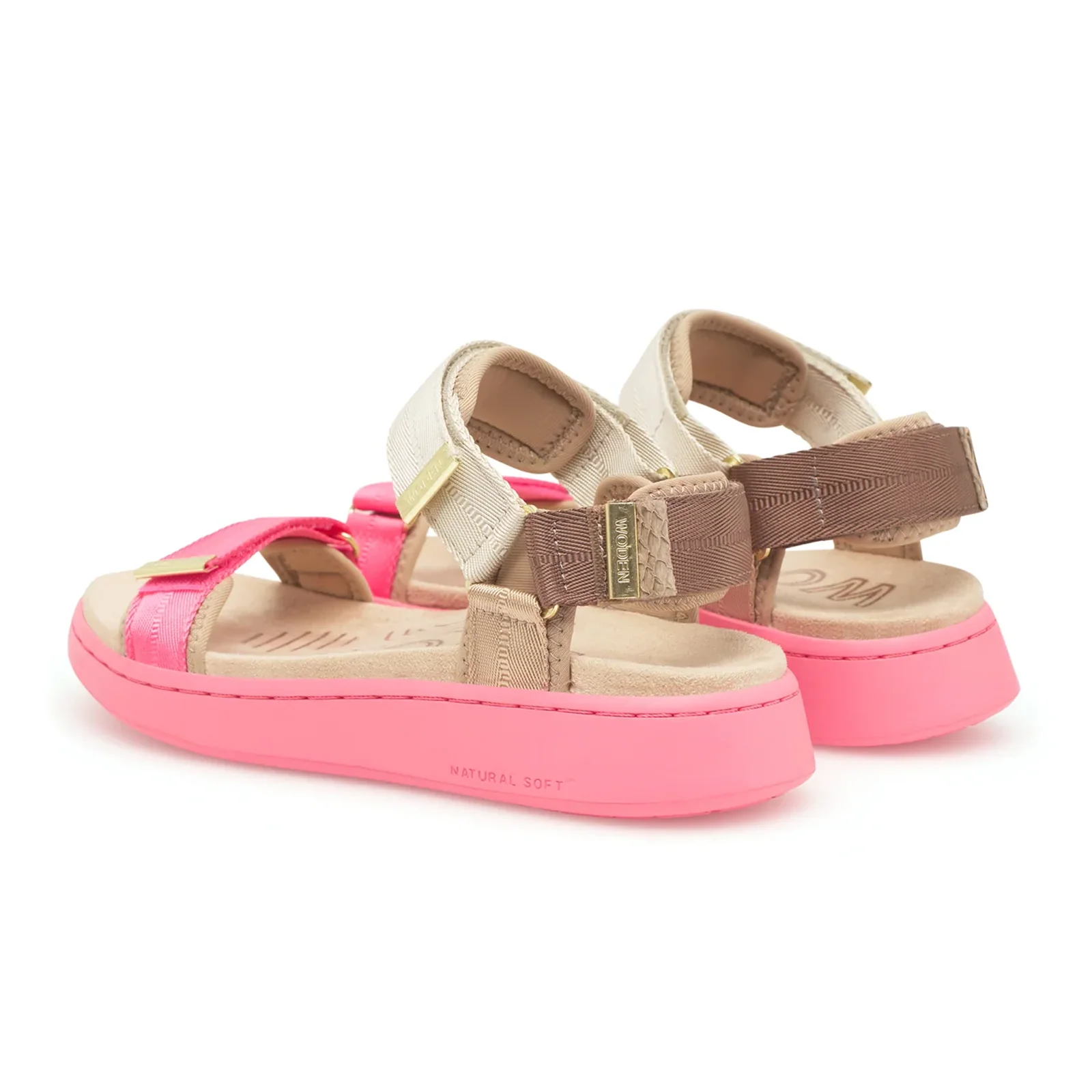 Woden Line Tricolor Active Sandal (Women) - Raspberry Multi - Image 4
