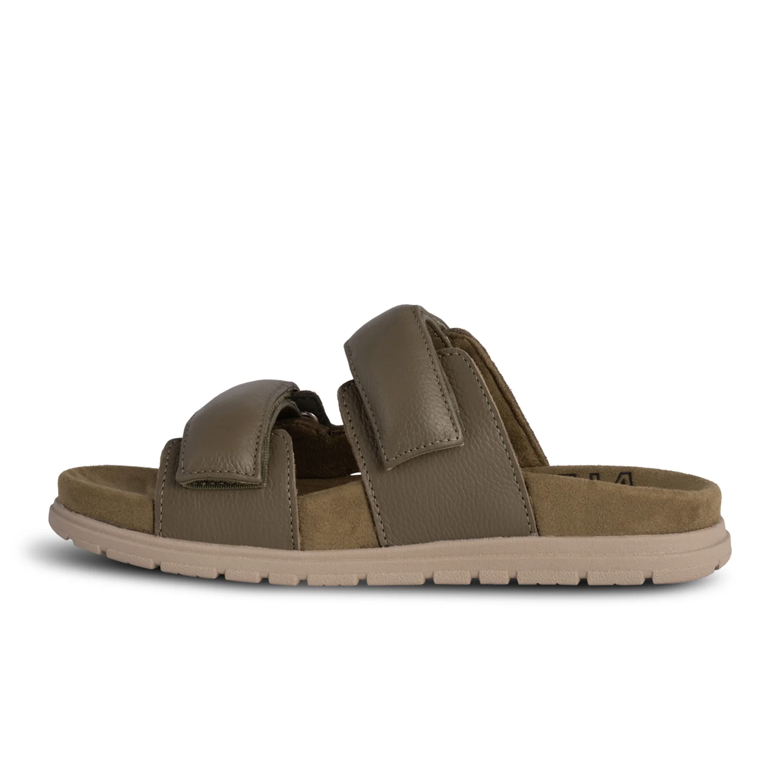 Woden Lisa Slide Sandal (Women) - Dark Olive Leather - Image 2
