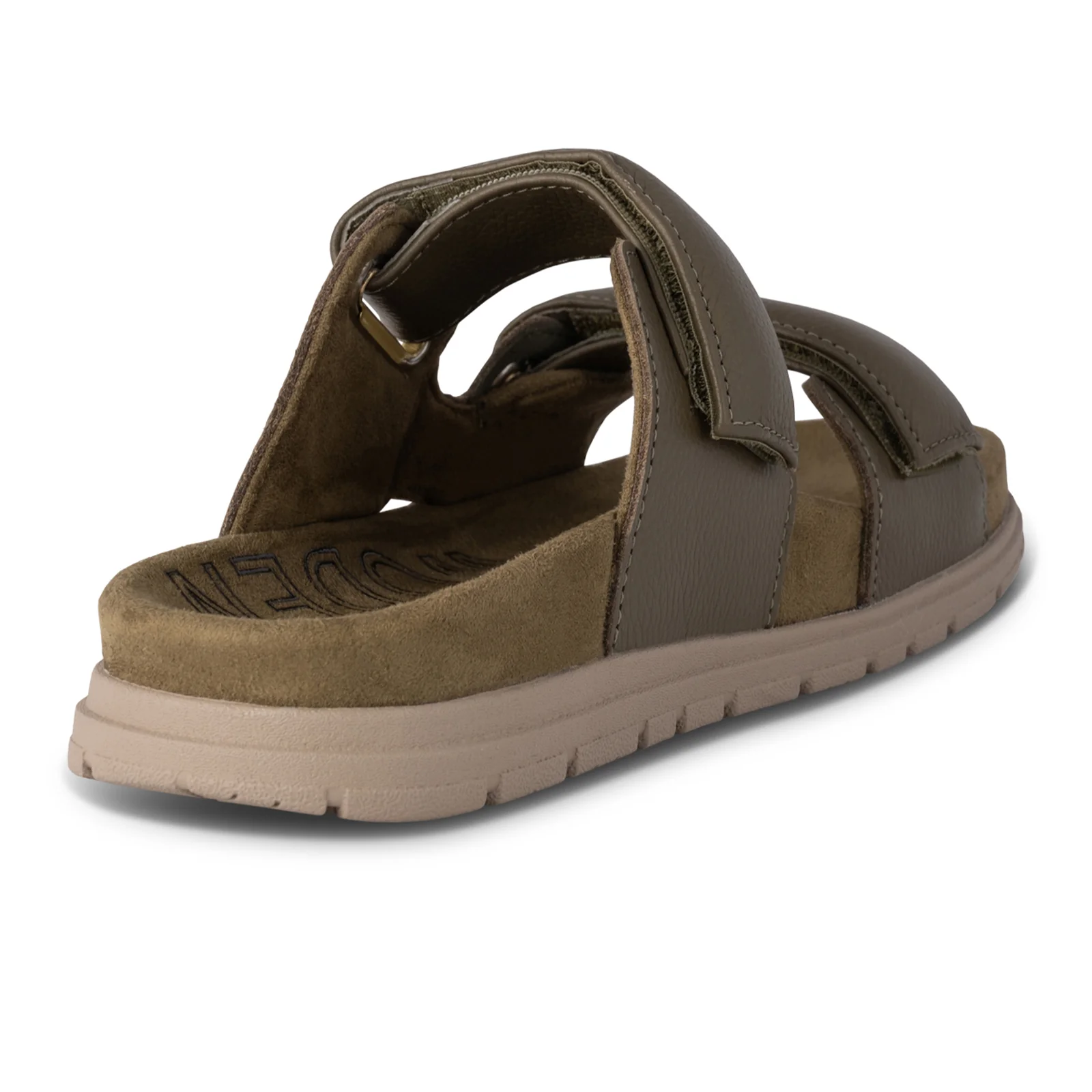Woden Lisa Slide Sandal (Women) - Dark Olive Leather - Image 4