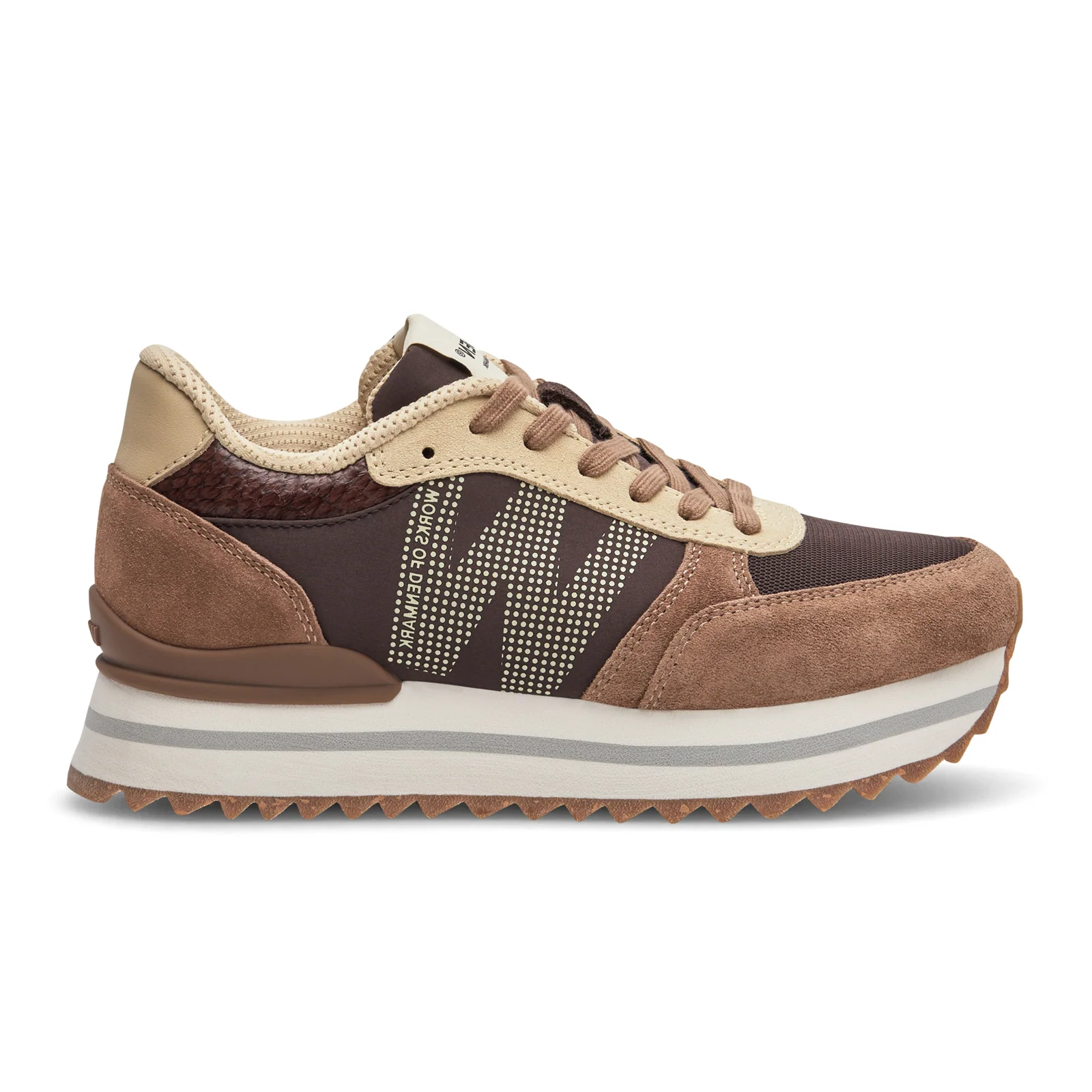 Woden Ronja Plateau Sneaker (Women) - Chocolate Multi