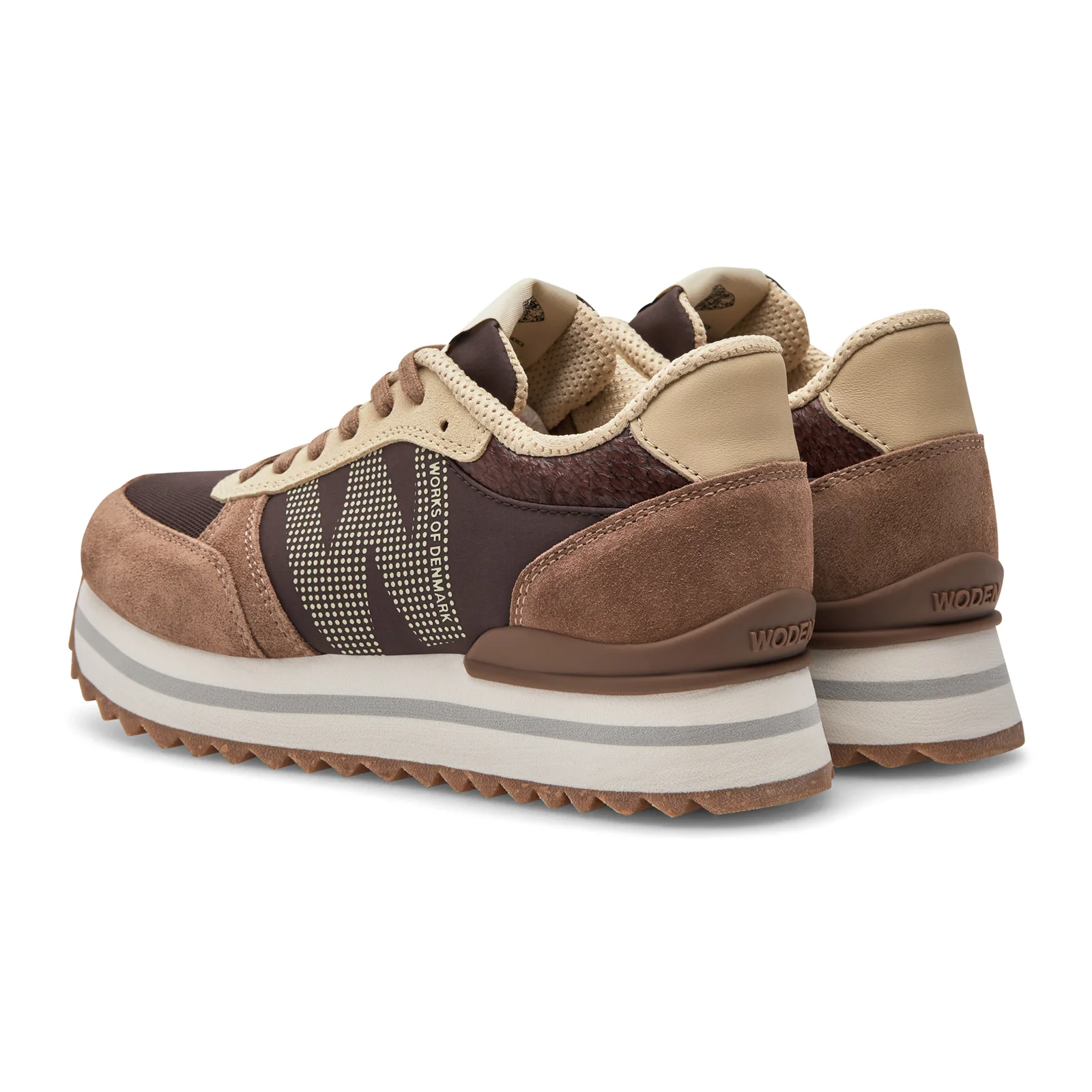 Woden Ronja Plateau Sneaker (Women) - Chocolate Multi - Image 3