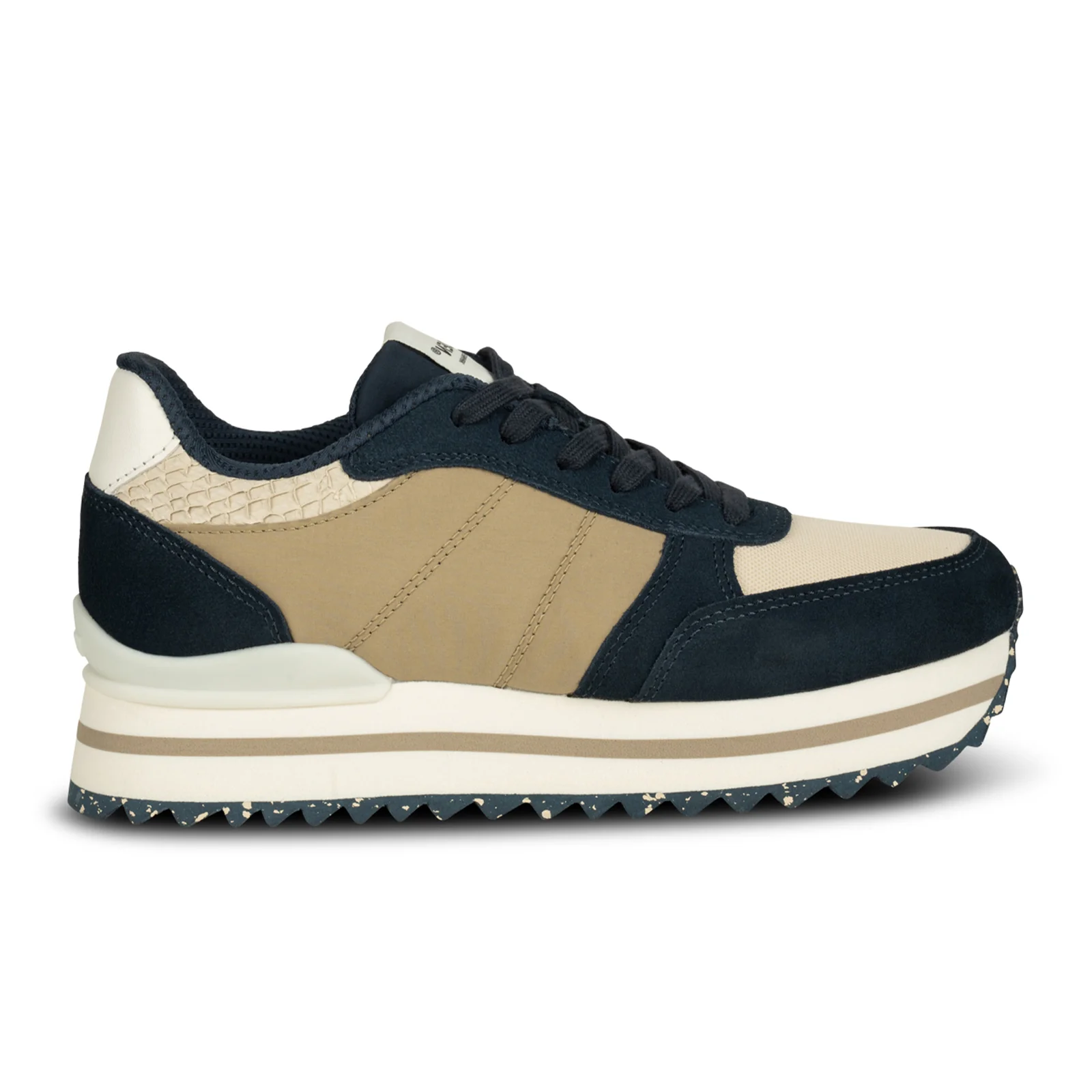 Woden Ronja Plateau Sneaker (Women) - Navy Multi