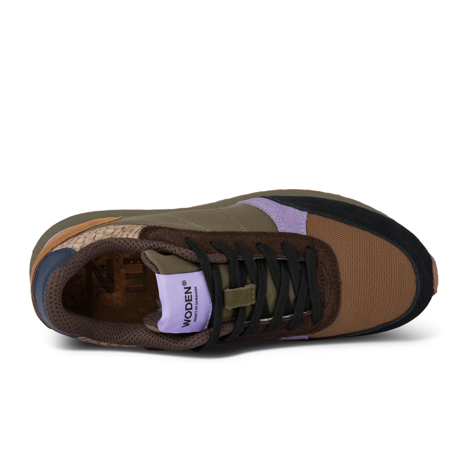 Woden Ronja Sneaker (Women) - Dark Olive/Orchid - Image 3