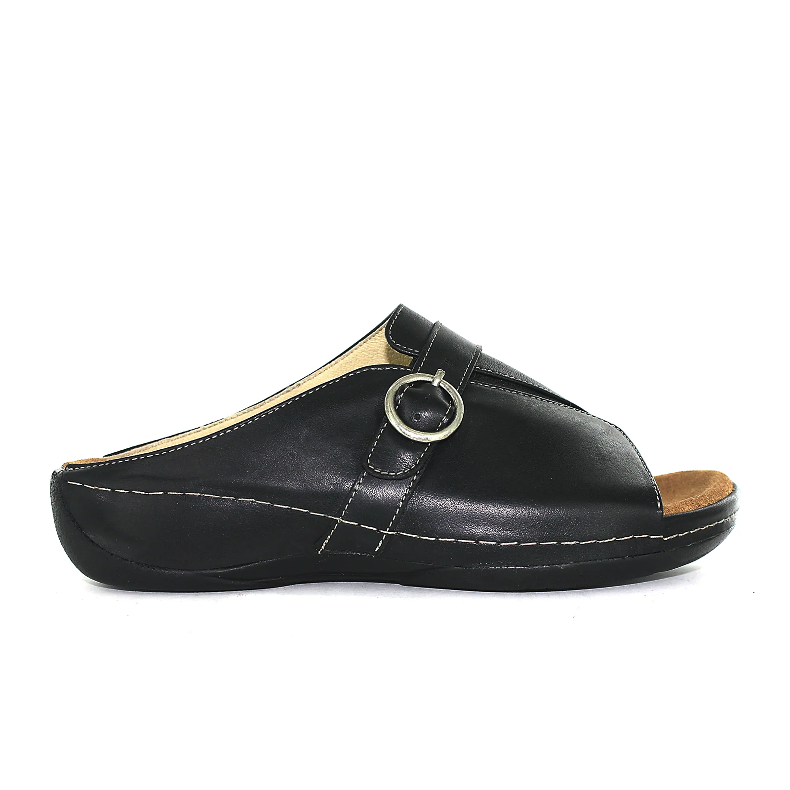 Wolky Elara Slide Sandal (Women) - Black - Image 2