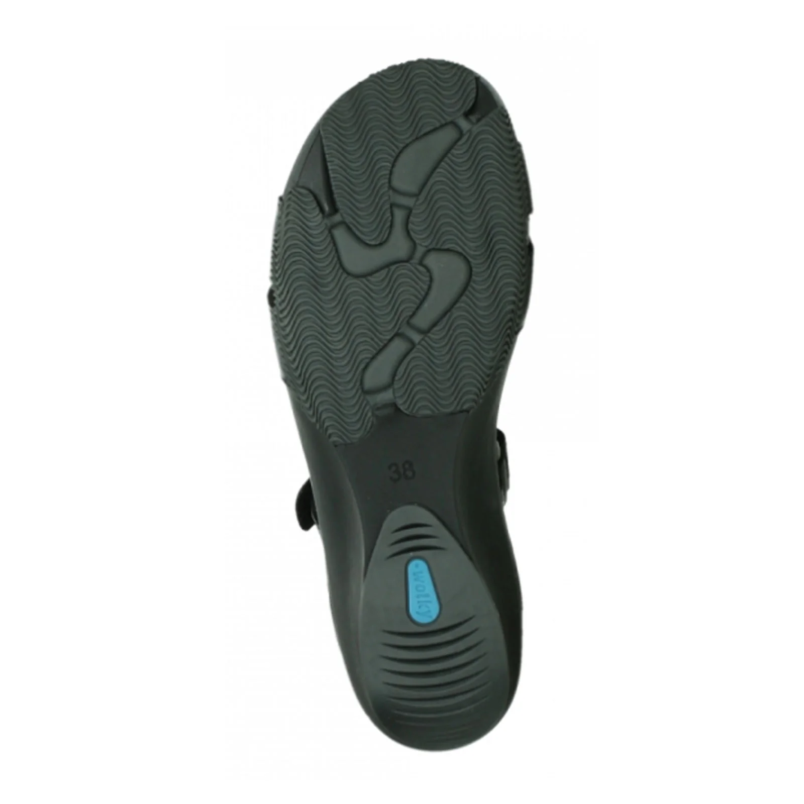 Wolky Era Wedge Sandal (Women) - Black Storm Suede - Image 3