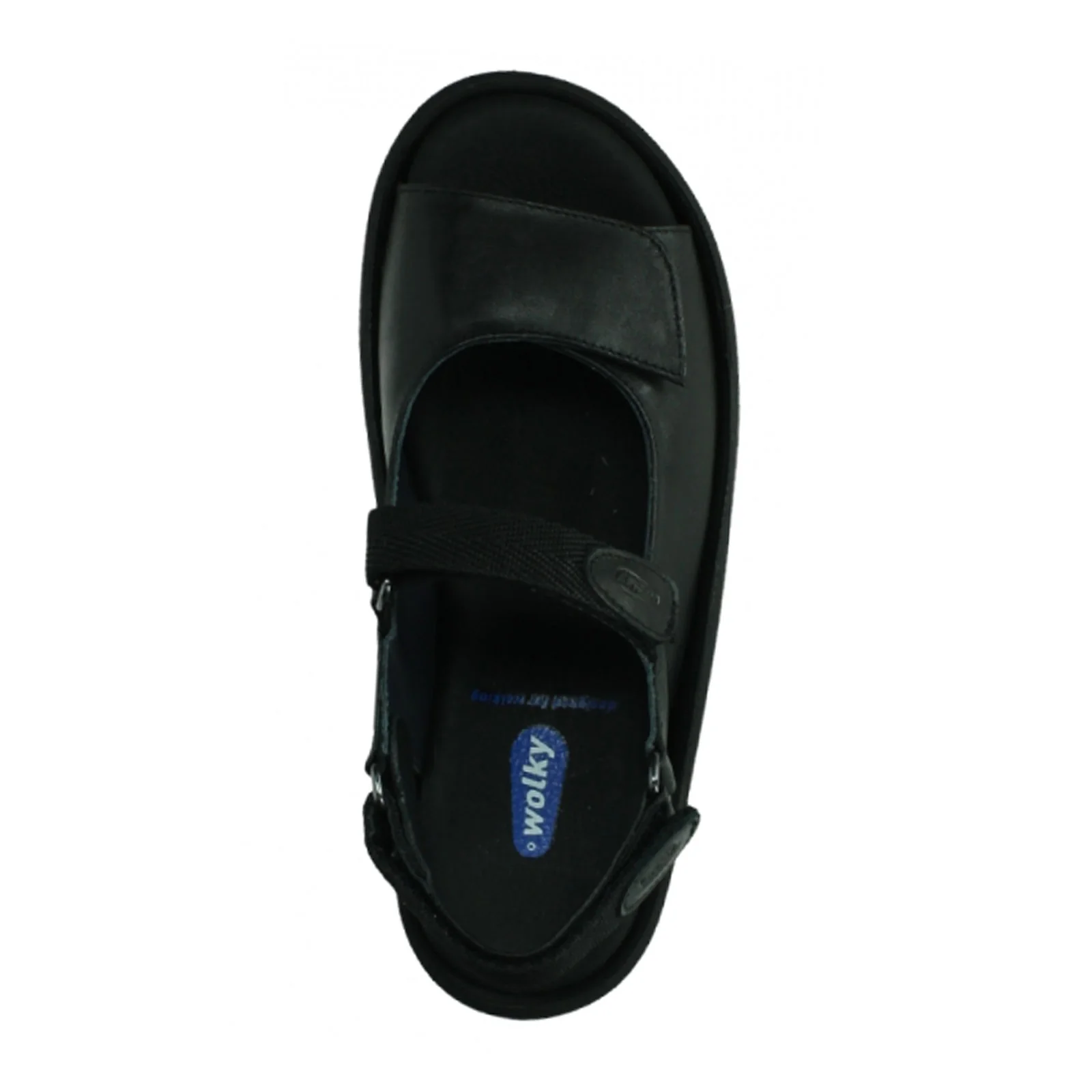 Wolky Jewel Backstrap Sandal (Women) - Black Leather - Image 3