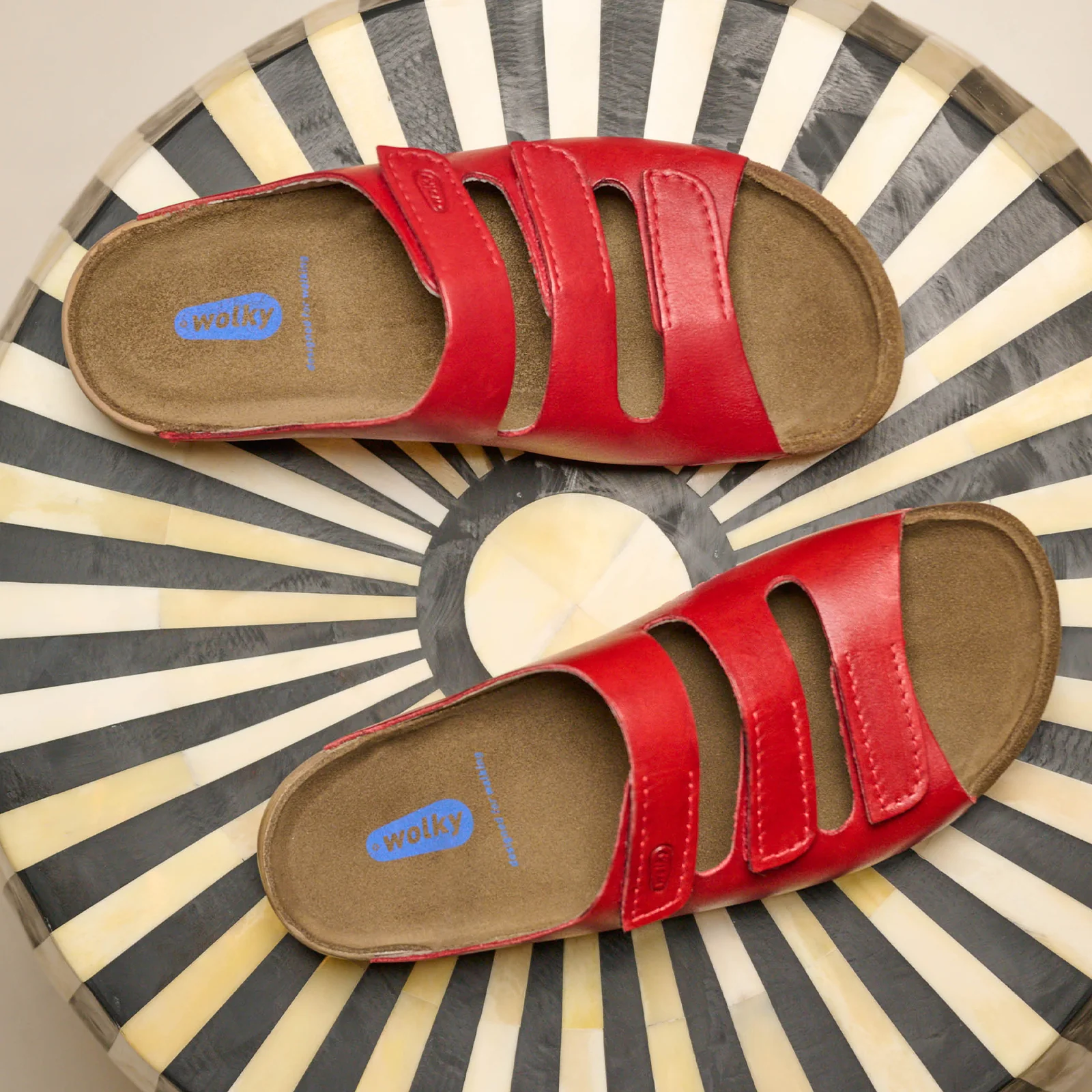 Wolky Nomad Slide Sandal (Women) - Red - Image 3