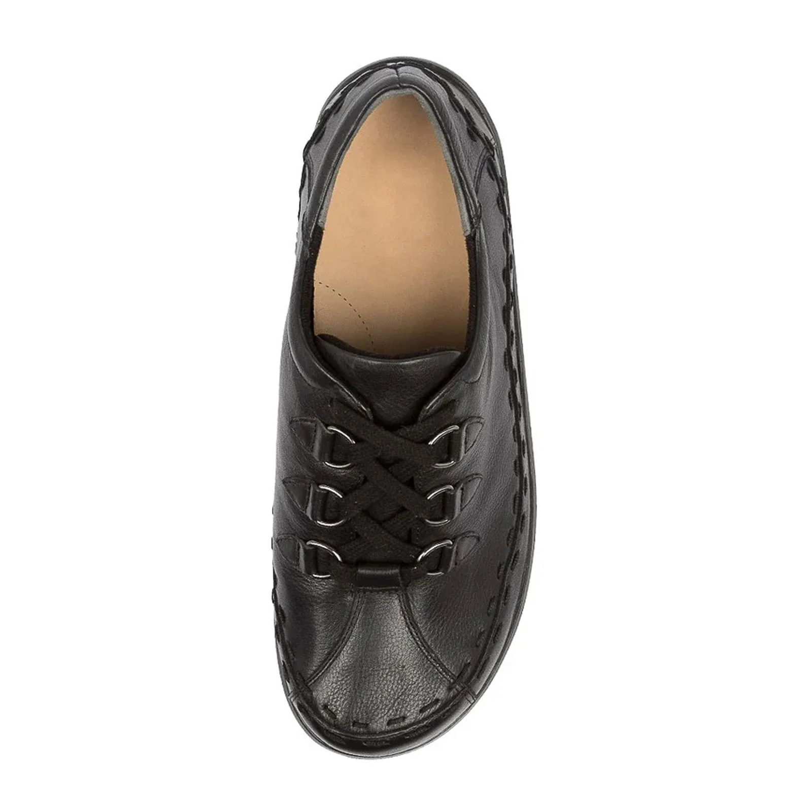 Ziera Allsorts Lace Up (Women) - Black Leather - Image 4
