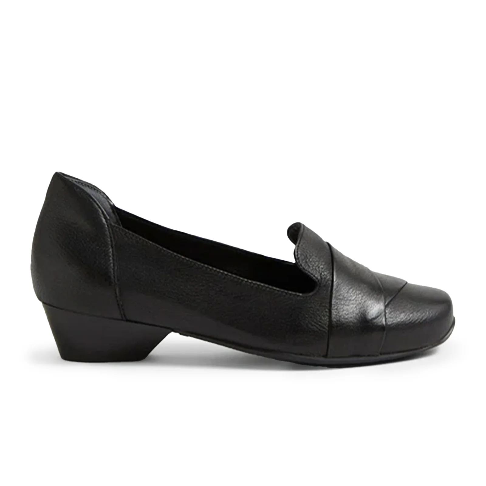 Ziera Celyn Wide Loafer (Women) - Black Leather