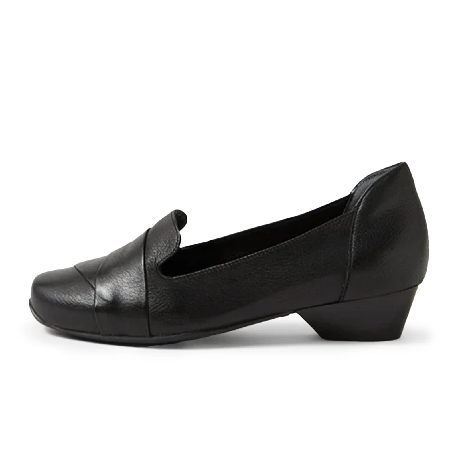Ziera Celyn Wide Loafer (Women) - Black Leather - Image 2