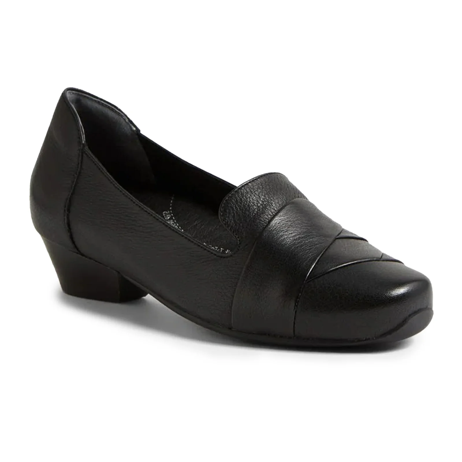 Ziera Celyn Wide Loafer (Women) - Black Leather - Image 3