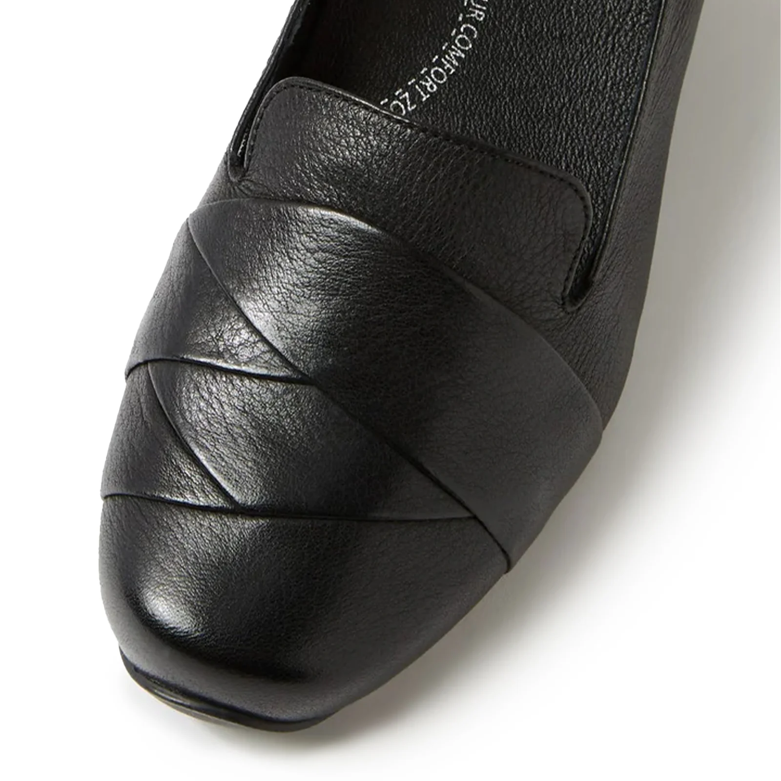 Ziera Celyn Wide Loafer (Women) - Black Leather - Image 5