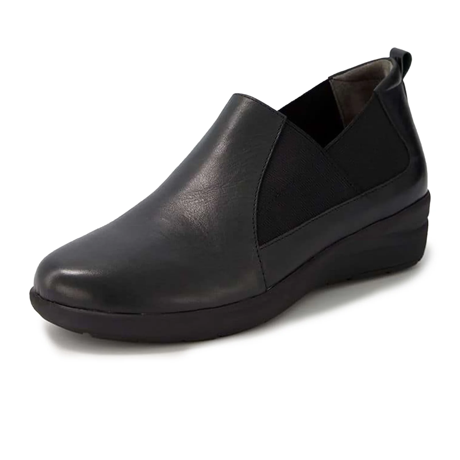 Ziera Noslen Slip On Loafer (Women) - Black/Black - Image 2