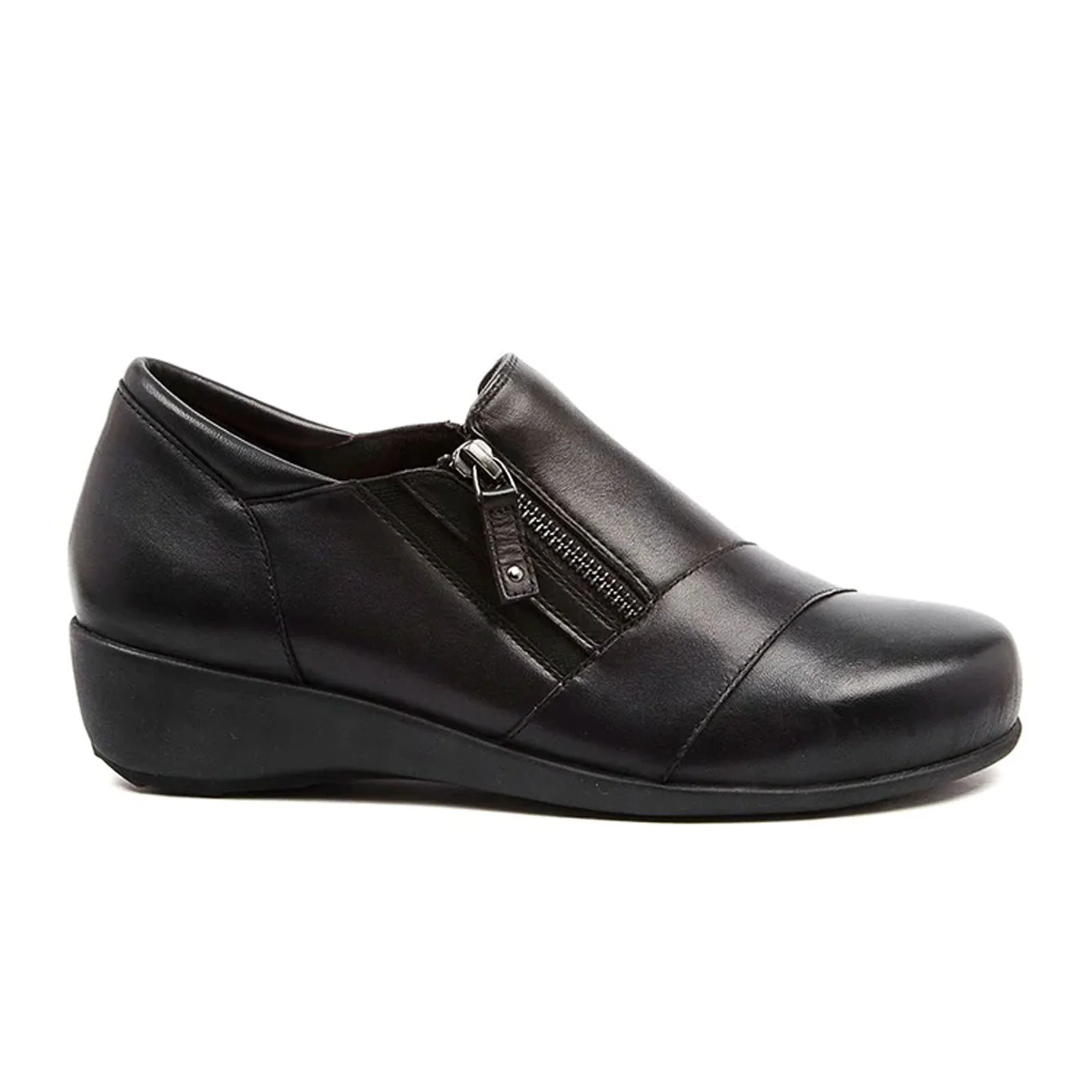 Ziera Sage XF Slip On (Women) - Black Leather