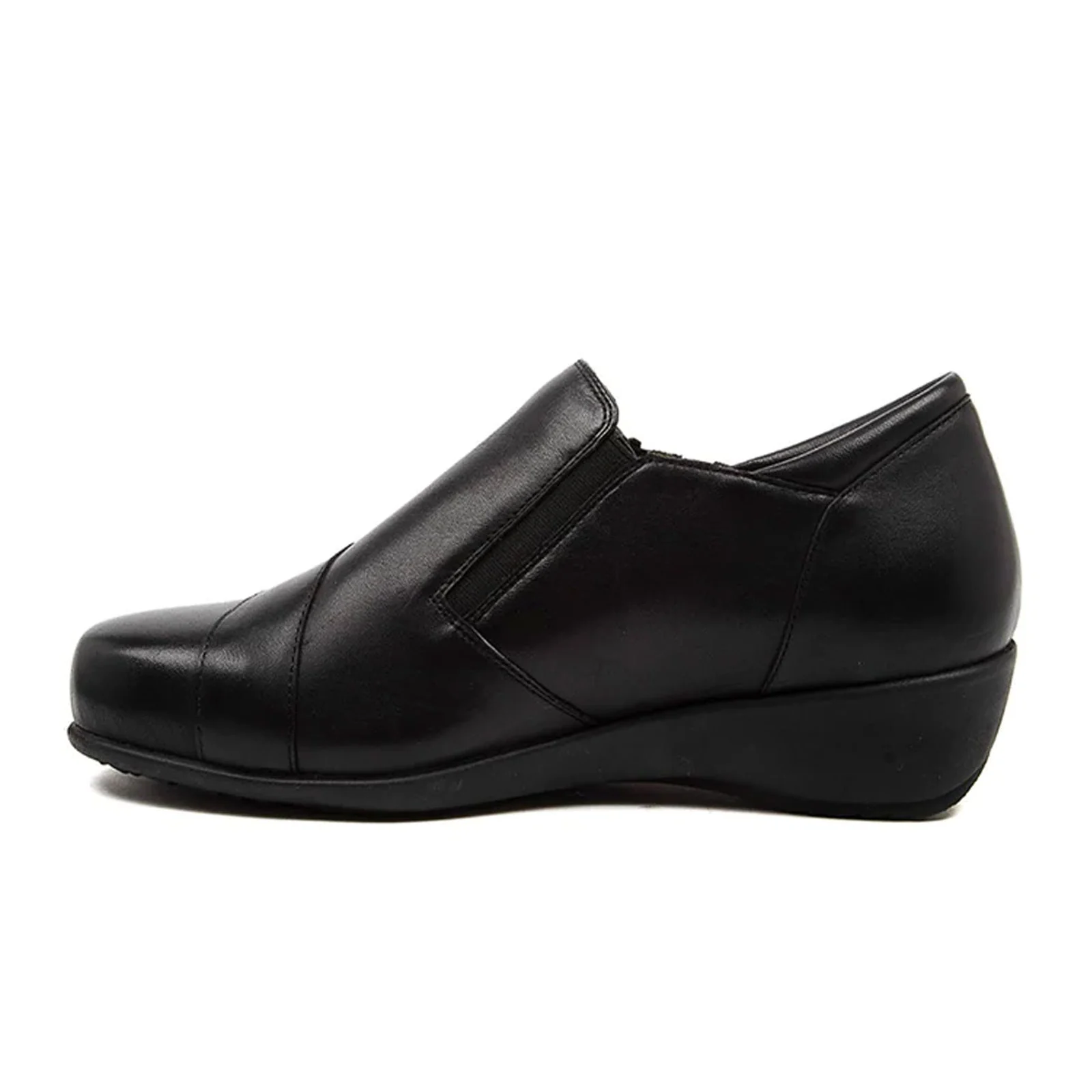 Ziera Sage XF Slip On (Women) - Black Leather - Image 2