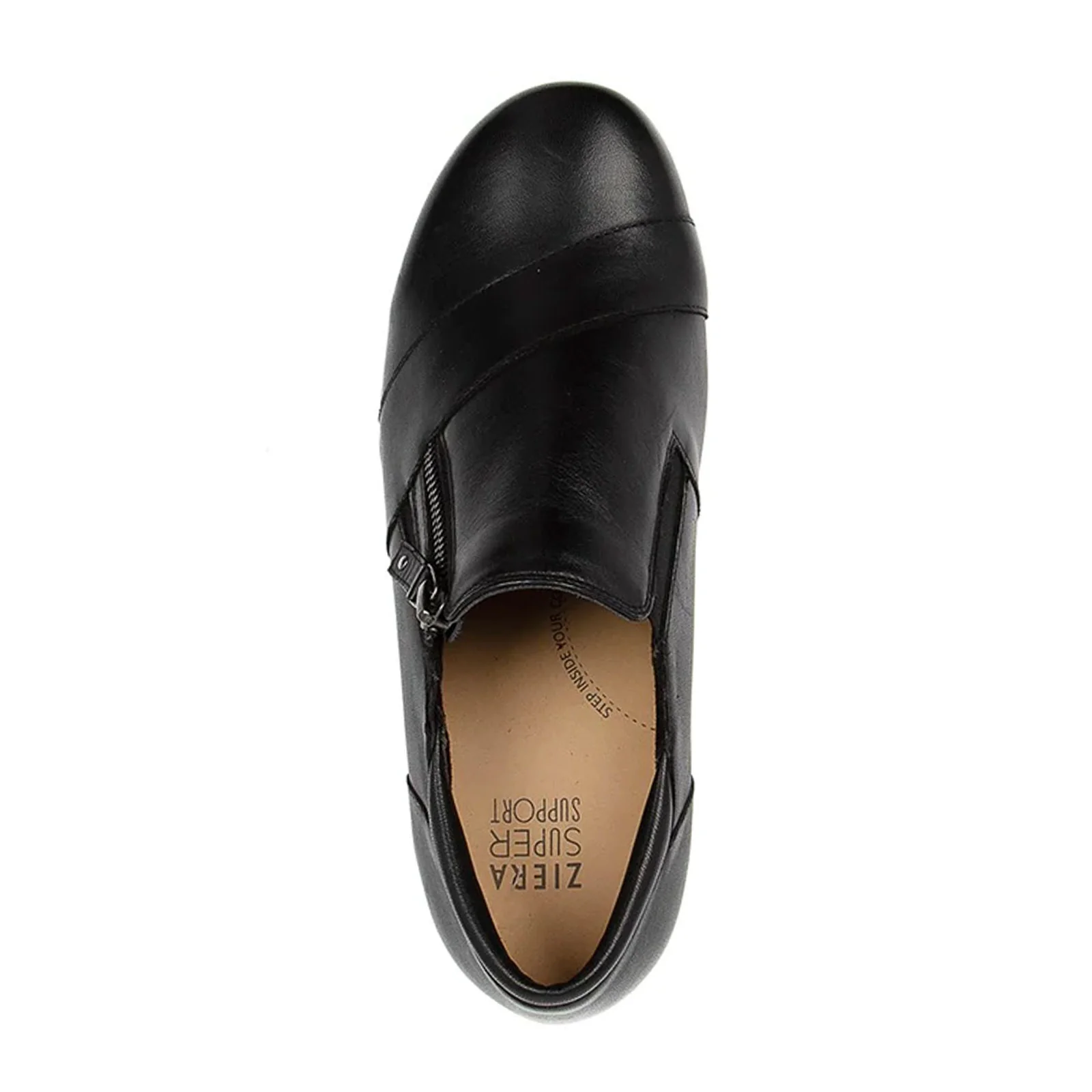 Ziera Sage XF Slip On (Women) - Black Leather - Image 3