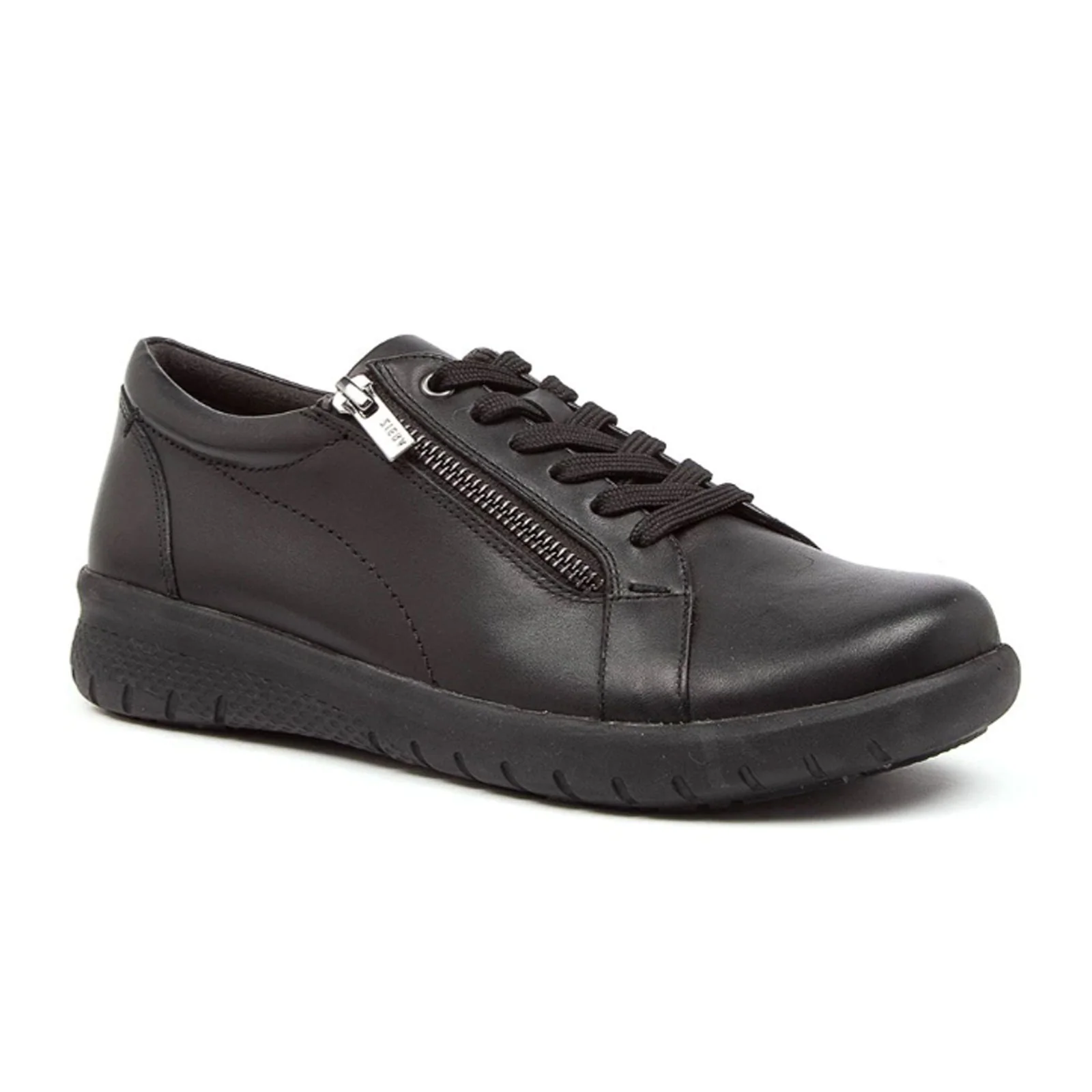 Ziera Solar XF Sneaker (Women) - Black Leather - Image 3